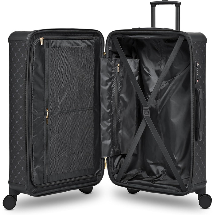 Набір валіз Lazarotti Palermo (S+L) 2 шт. | Чорний | 55 см + 79 см | TSA-замок, захист кутів, легкий гібридний матеріал