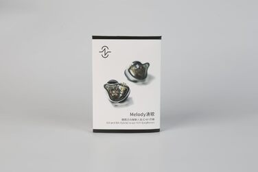 Навушники CCZ Melody In Ear Hybrid Dual Driver 1BA1DD HiFi IEM Deep Bass, прозорий чорний