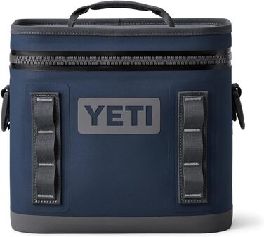 Чорна сумка-холодильник YETI Hopper Flip 8 - портативна, ізольована, наплічна