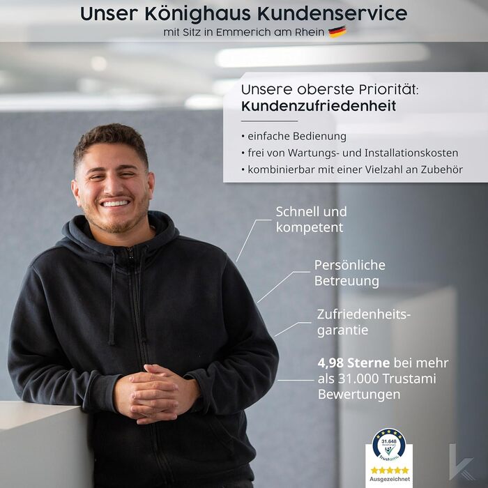 Інфрачервовий обігрівач Könighaus Standgerät 600 Вт - Економний, з термостатом та підставкою - мобільний, з акриловим малюнком