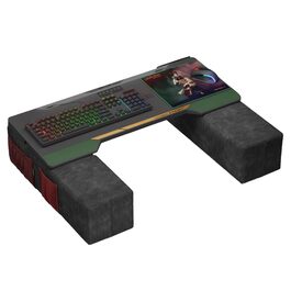 Couchmaster CYCON³: ергономічний стіл для ноутбука для дивану, софи та ліжка, з USB хабом (Samurai Black Edition)