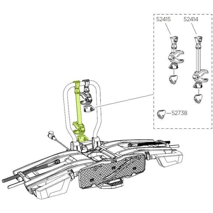 Кронштейн для кріплення рами Thule, 35х5х5 см