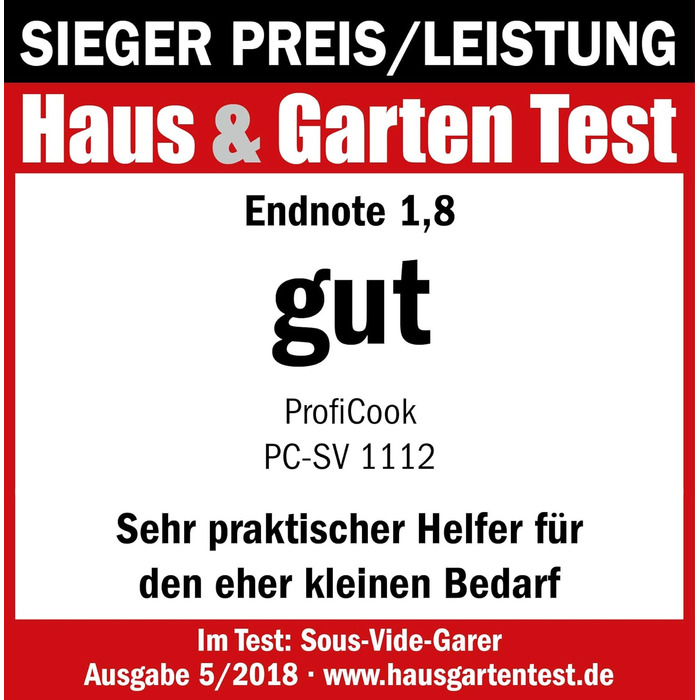 Су-від прилад ProfiCook PC-SV 1159 | WIFI | Чорний | з автоматичними програмами та LED-дисплеєм