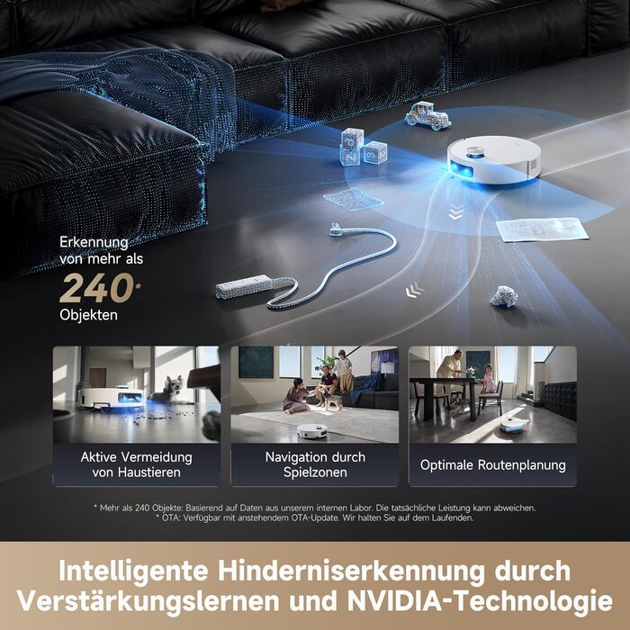 Робот-пилосос Dreame Aqua10 Ultra: миття та сухе прибирання, 30000Pa, 8 см, самоочищення, автоматичне спустошення, голосове керування