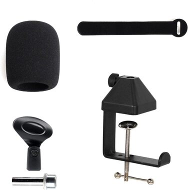 Стійка для мікрофона з кріпленням-ножицями, амортизатор, тримач для Blue Yeti, Snowball та інших мікрофонів