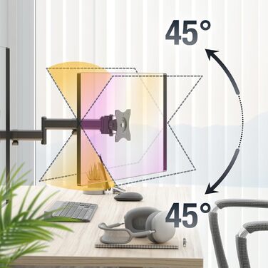 Підставка для монітора RICOO 2 монітори, Dual Monitor Arm, TS7811, чорний