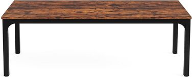 Стіл Tribesigns для кухні/вітальні, 200x70x75 см, індустріальний стиль, на 6-8 осіб, коричневий