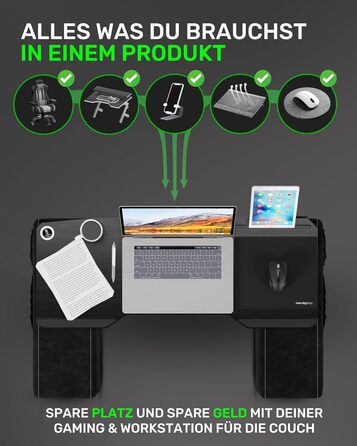 Підставка для ноутбука Couchmaster CYBOSS: ергономічна, широка, для дивану, софи та ліжка