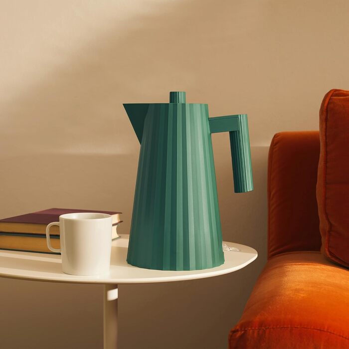 Електричний чайник Alessi Plissé MDL06 GR, 1.7 л, зелений, з термопластичного матеріалу, 2400 Вт, європейський стандарт