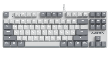 Дротова механічна клавіатура GamePro Genesis Metallic (MK110W) 87% Red switches