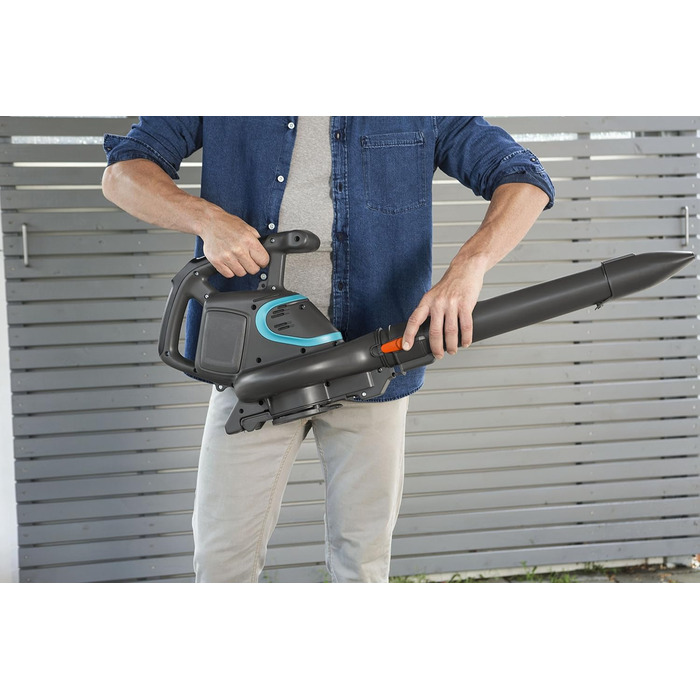 Садовий повітродув та пилосос Gardena ErgoJet 3000: потужний повітродув/пилосос з функцією подрібнення листя та збірником, 40V, без акумулятора
