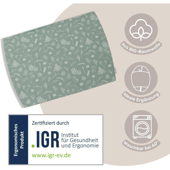 Підкова HOBEA-Germany XXL для вагітних, немовлят та дорослих (190x76 см) з органічної бавовни (принт 'Леопард')