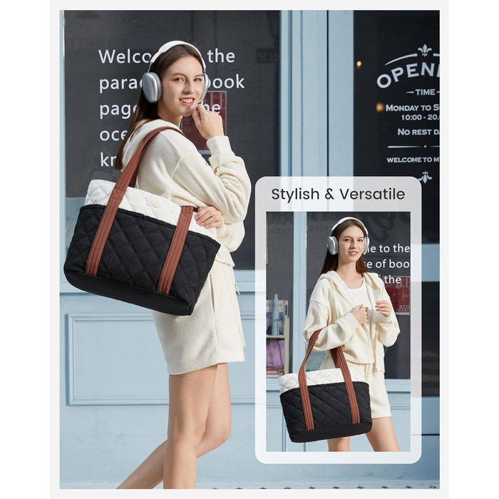 Сумка LOVEVOOK Shopper: містка, легка, з відділенням для ноутбука 15.6