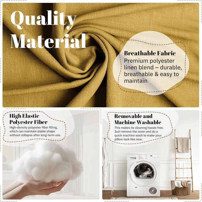 Підкова для читання Bettkeil, регульована подушка для відпочинку, трикутна подушка, подушка-підкова, диванна подушка для попереку, шиї, спини з знімним льняним чохлом (жовтий (Жовтий, 45см))