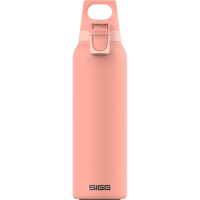 Термальна пляшка для пиття Sigg Hot & Cold ONE Light(0,55 л), що не містить забруднюючих речовин і ізольована пляшка для пиття для походів, Термальна пляшка для відпочинку на відкритому повітрі, виготовлена з нержавіючої сталі 18/8 (сором'язливий рожевий)
