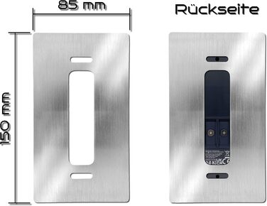 Накладки для Ring Video Doorbell Pro: нержавіюча сталь, аксесуари, кріплення, щиток, панель для кріплення на стіну, полірована сталь