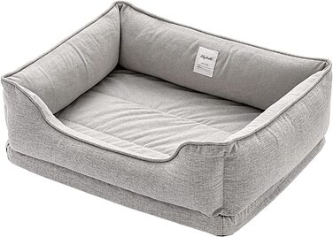 Ліжко для собак LilyAbeille, ліжко для кішок, ортопедичні ліжка для собак. Знімний, миється, пухнастий, морозостійкий, стійкий до укусів, нековзний. Доступно для великих, середніх і маленьких собак (М, Сірий) М сірий