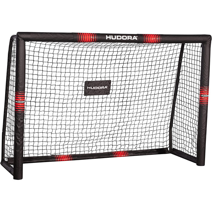 Футбольні ворота HUDORA Pro Tect для дітей і дорослих 240x160 см червоно-чорні