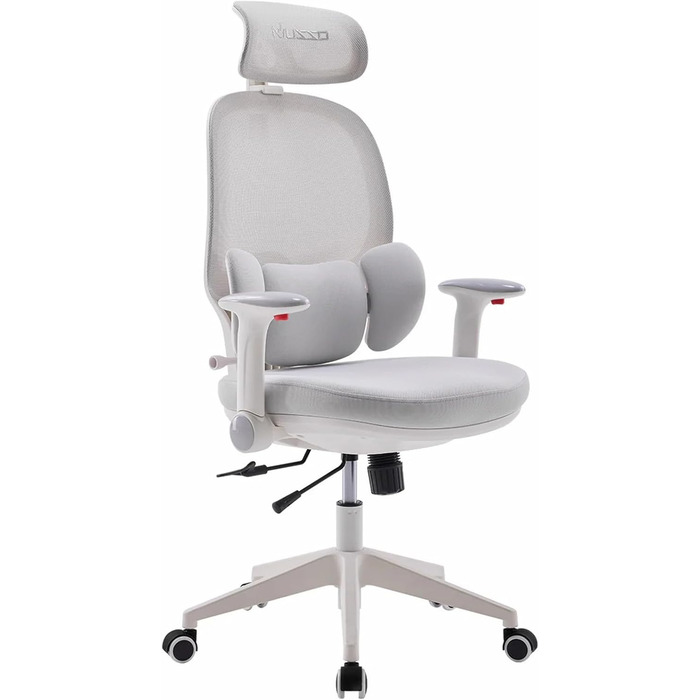 Крісло офісне MUSSO T30 ергономічне, регульоване, сітка, сіре
