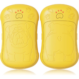 Електричні грілки для рук, 2 шт. 6000mAh, акумуляторні, багаторазові, для активного відпочинку, спорту, полювання, гольфу, кемпінгу, теплий подарунок для жінок, чоловіків, дітей (жовті)