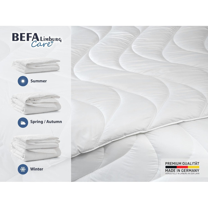 Ковдра BEFA CARE 240x220 см Мікрофібра Алое Вера, Oeko-Tex 100, 4 сезони (2 шт. 135x200 см)