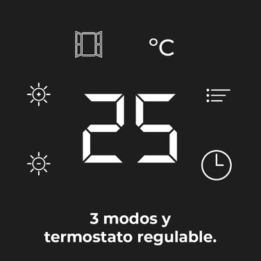 Електричний обігрівач Cecotec Ready Warm 5350 Power Box Ceramic Connected: 2000 Вт, LED-дисплей, Wi-Fi, пульт, 3 режими, осциляція, IP22, безпека