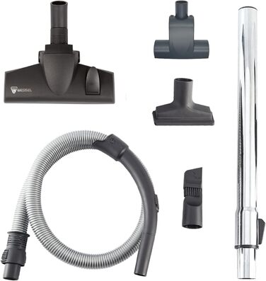 Акіта 800W безмішковий пилосос з сильною тягою та німецьким насадкою Wessel 2-в-1 для твердих підлог та килимів (C6 Turbo)