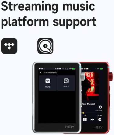 HiBy R3 II MP3-плеєр Bluetooth 5.1, MQA, DSD, PCM, підтримка Tidal/Qobuz, Hi-Res Audio, баланс 4.4 мм, розширення пам'яті до 2 ТБ, версія 2025