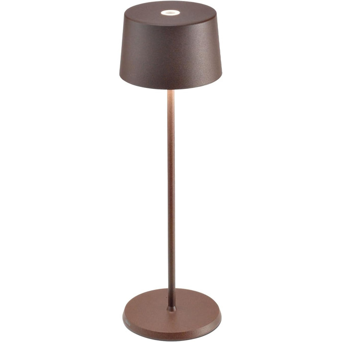 Zafferano Olivia Pro: Портативна LED-лампа з торшером, регулювання яскравості, 2200-3000K, Corten, для дому та саду
