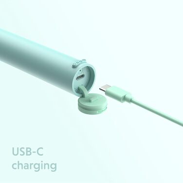 Електрична звукова зубна щітка Ordo Sonic Lite з 35 000 імпульсів/хв, для дорослих, 2 режими, акумулятор до 5 тижнів, таймер, водонепроникність, USB-C, з шалфеєм