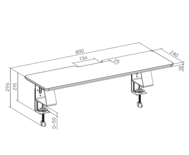 Настільна підставка для монітора OfficePro MR123B Black