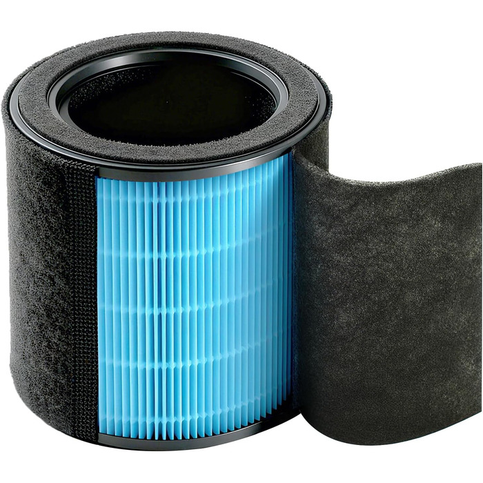 Повітряний фільтр DR.PREPARE для алергіків, тихий, енергоефективний, HEPA фільтр, видаляє 99,97% цвілі та пилу, миючий попередній фільтр, 15dB, режим сну, для спальні, офісу