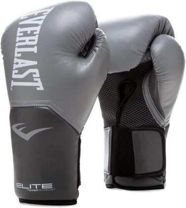 Боксерські рукавички для дорослих унісекс Everlast Pro Style Elite Glove рукавички сірого кольору 14 унцій