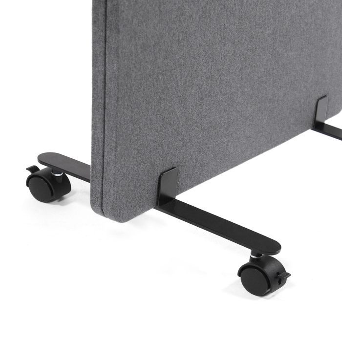 Набір з 2-х мобільних акустичних перегородок FLEXMIUT, темно-сірий колір, hjh OFFICE