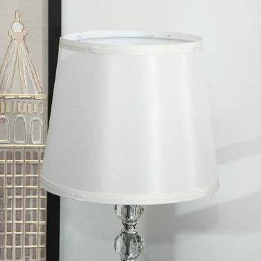 Настільна лампа HOMCOM LED з USB-зарядкою, кришталева нічна лампа, патрон E27, для вітальні, спальні, скло, срібло 23 x 23 x 45 см | Aosom