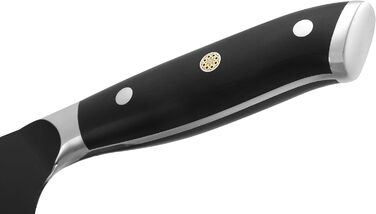 Набір кухонних ножів Wakoli Titanium Noir (5 предметів) з бруском - професійний набір кухонних ножів з титановим покриттям, нержавіюча сталь, чорне покриття, магнітний брусок, шеф-ніж