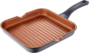 Сковорода-гриль San Ignacio Bronze 28x28 см з антипригарним покриттям, алюміній, для всіх плит