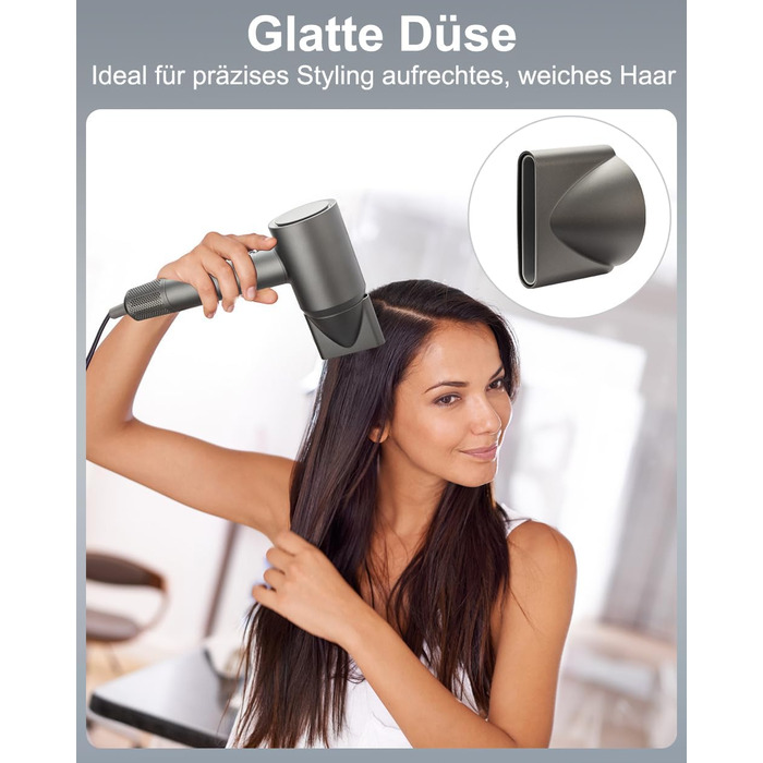 Професійний високошвидкісний фен для волосся 130 000 об/хв з іонізацією (500 млн негативних іонів), 4 температурних режимах та 2 швидкостях, для дому та подорожей
