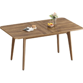 Стол розкладний VASAGLE для їдальні, кухні, офісу, 120 кг, горіховий колір, KDT090K01