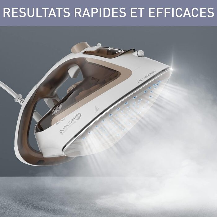 Праска Calor Easygliss Eco, 2800 Вт, 50 г/хв (пар), 240 г/хв (парний удар), Durilium Airglide, Made in France, FV5780C0