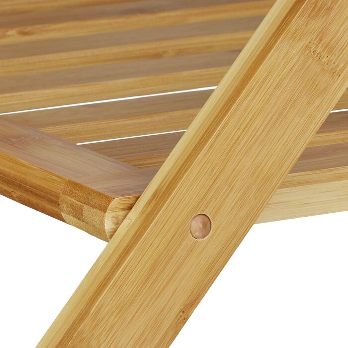 Підставка для валіз Relaxdays з бамбука з полицею