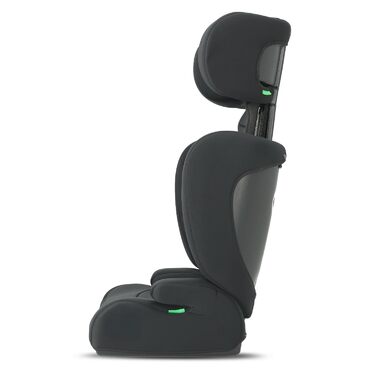 Автокрісло Deryan Charlie i-Size 100-150 см, 9-36 кг, 3.5-12 років, Чорне - з ременями безпеки, регульований підголівник, бічний захист