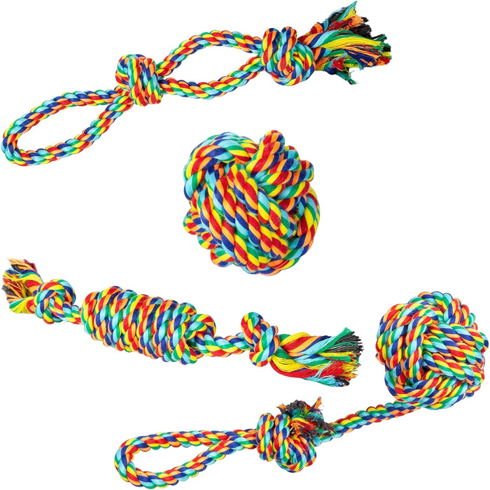 Веселка для цуценят - жувальна мотузка для цуценят