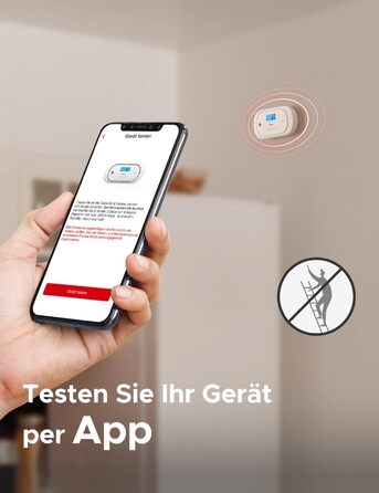 Виявлювач CO X-Sense з LCD-дисплеєм, SBS50, XC01-M (1 шт.) - для дому, з пам'яттю, з базою