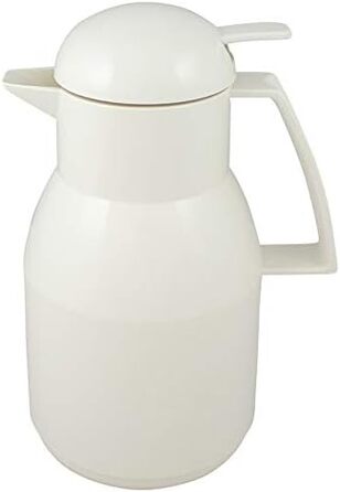 Термос Helios Top Push з нержавіючої сталі, 1 літр (1000 мл), білий