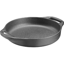 Сковорода для гурманів, чавунна, чорна, діаметр 26 см
