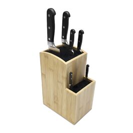 Блок для ножів Relaxdays з бамбука, 2 ящики