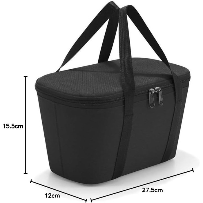 Термосумка Reisenthel Coolerbag (2 шт) чорна - для пікніка, покупок, в дорогу. Якісний поліестер.