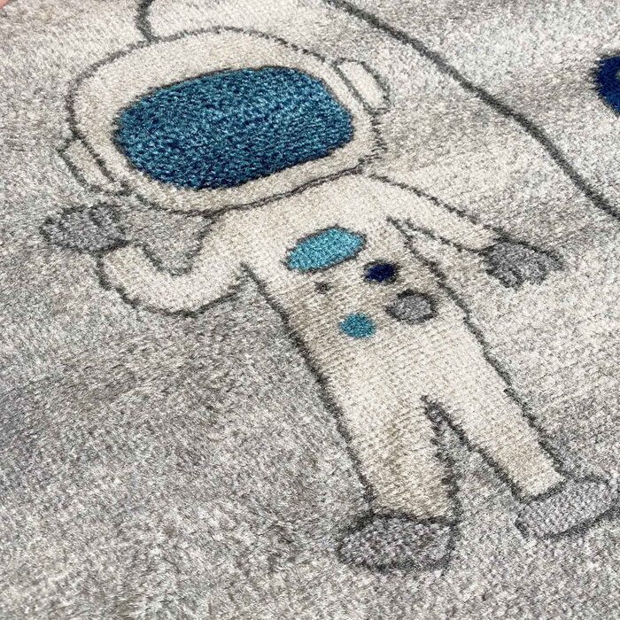 Дитячий килимок Дитячий килимок з коротким ворсом Baby Grey для хлопчиків і дівчаток, Розміри (120 х 170 см)