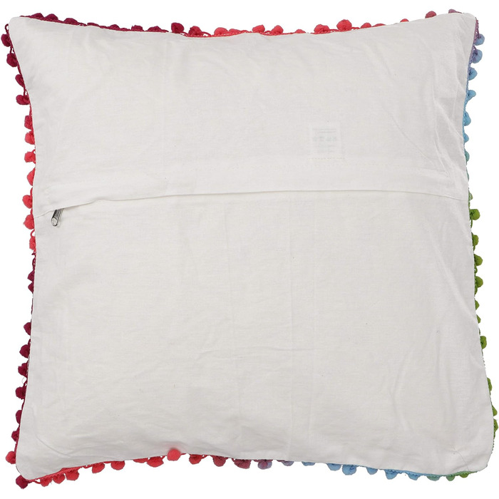 Чохол на подушку, фольклорна подушка, бавовна, 40x40 см (білий/рожевий/блакитний)